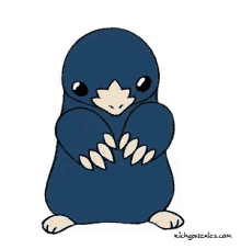 Gif animé taupe marche